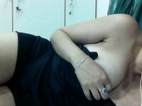 Beautiful girl shows off her big boobs on a video chat