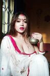 Big boobed Bengali wife Durga Devi's boobs show