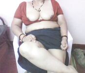 Mature aunty exposing her asset