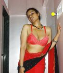 Sexy Auntie in red saree will make you horny