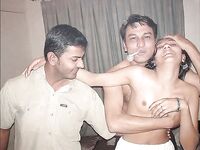 Indian group sex pics of a girl with three boys