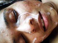 Indian wife cum facial pics