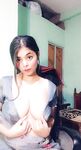Indian school teacher see through saree boobs