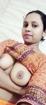 Bengali girl topless playing with big boobs