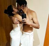 College girl in hotel room fucking with boyfriend