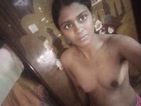 Hot Tamil wife topless in bathroom photos