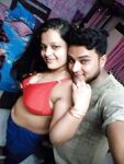 Indian wife kissing and boob press foreplay sex