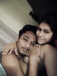 Newly married couple first night romance photos