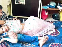 Indian porn wife big boobs pressing and foreplay