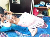 Indian porn wife big boobs pressing and foreplay