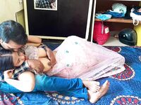 Indian porn wife big boobs pressing and foreplay