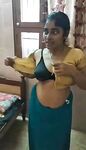 Mallu wife stripping saree and boob feed