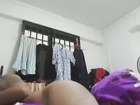 Tattooed desi girl nude with pillow humping