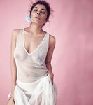 Instagram influencer Farrah in see through dress