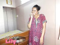 Horny Lily Nude Indian Girl Erotic Nighty