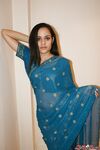 Indian Babe Jasmine In Sari Showing Off