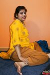 Horny Babe Rupali Yellow Shalwar Suit Photos