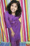 Horny Babe Rupali Purple Shalwar Suit