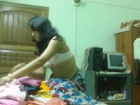 Cute Indian Wife Nude Pressing Big Tits