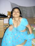 Horny Looking Indian Wife Blue Sari Pictures