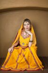 Nude NRI Gujarati Traditional Dress Chania Cholie