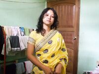 Seductive Nude Indian Wife Padma Showing Off Boobs