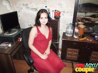 Indian Bhabhi Sonia Red Dress Nude Show