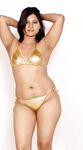 Hot Indian Model Nikita In Golden Bikini