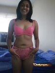 Indian Gujarathi Babe Pink Bra Nude
