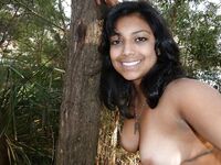 Plump Indian Girl Getting Naked In Jungle
