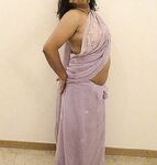 Horny Indian Bhabhi Rukhsana White Transparent Saree