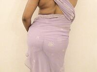 Horny Indian Bhabhi Rukhsana White Transparent Saree