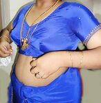 Indian Aunty Bano Blue Blouse Stripped Nude