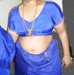 Indian Aunty Bano Blue Blouse Stripped Nude