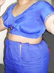 Indian Aunty Bano Blue Blouse Stripped Nude