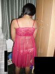Indian Bhabhi Sadaf Stripping Her Red Nighty
