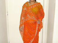 Indian Housewife Kishwar Saree Stripped Nude