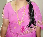 Indian Wife Mahek Pink Saree Stripped Nude