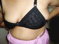Indian Wife Mahek Pink Saree Stripped Nude