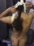 Indian Wife Yasmeen White Sari Naked