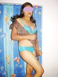 Indian Babe Guddia Sexy Blue Lingerie