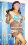 Indian Babe Guddia Sexy Blue Lingerie