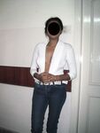 Indian wife opening her blouse for boobs