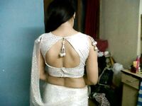 Indian girl after party gettign naked giving her man a blowjob