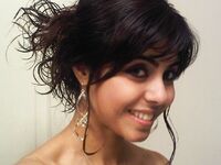 Hot juicy indian girl posing on camera