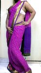 Indian homemaker stripping her traditional indian outfits