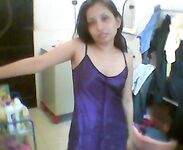 Indian call center girl giving some sexy poses on camera