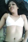 Desi College Girl Vandana In White Lingerie Strip Naked