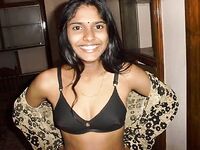 Newly married indian girl stripping herself off