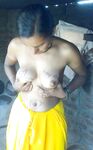 Andhra Bhabhi Taking Outdoor Shower Filmed By Husband